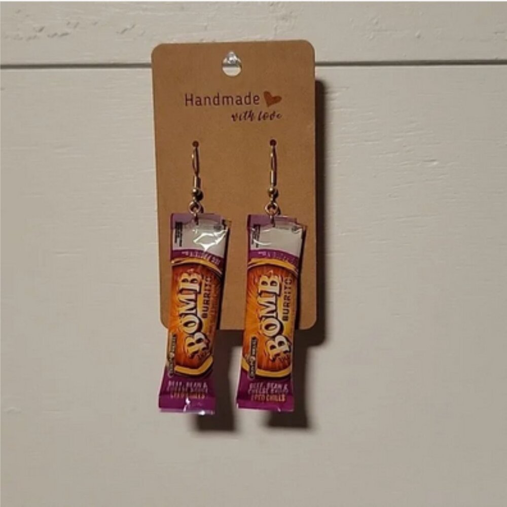 Handmade "Bomb Burrito" Earrings